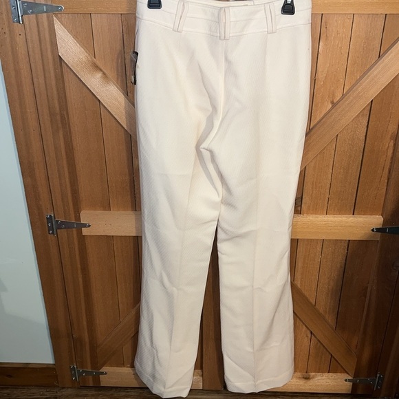 Julian’s Collezione Cream Twill Trousers 2 NWT - Picture 2 of 9